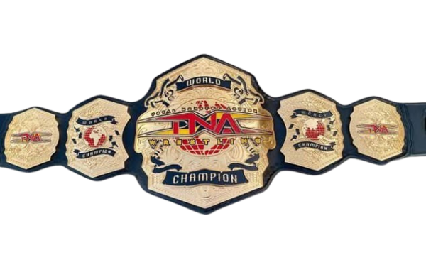 TNA World Championship Belt – 6mm Zinc CNC, 24K Gold, Customizable