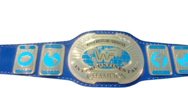 WWF Oval IC Championship Belt – 2mm Brass, Customizable - Image 2