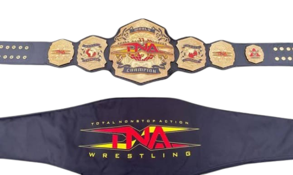 TNA World Championship Belt – 6mm Zinc CNC, 24K Gold, Customizable - Image 2