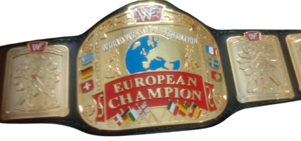 European Championship Belt – 4mm Zinc, Shiny Gold, Customizable - Image 4