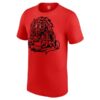 Men's Red Jacob Fatu Tribal Wolf T-Shirt - Image 2
