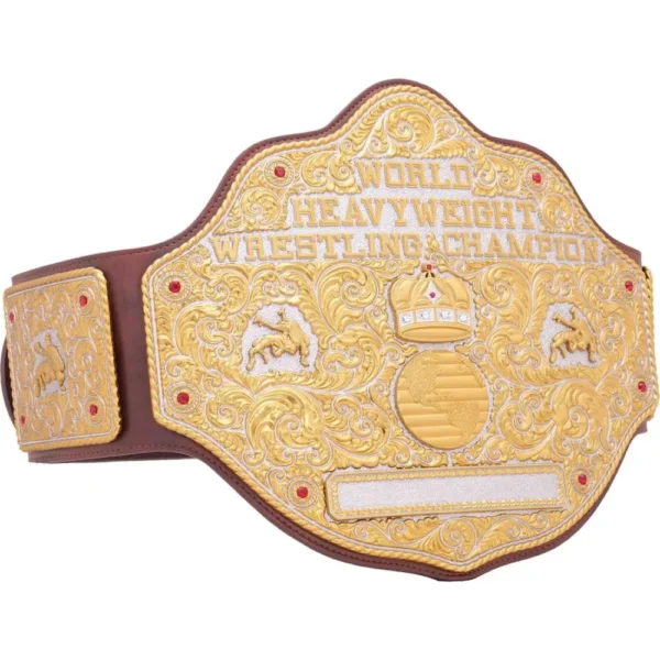 WWE Big Gold World Heavyweight Wrestling Champion Belt - Image 3