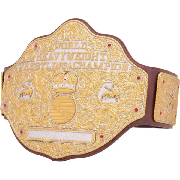 WWE Big Gold World Heavyweight Wrestling Champion Belt - Image 5