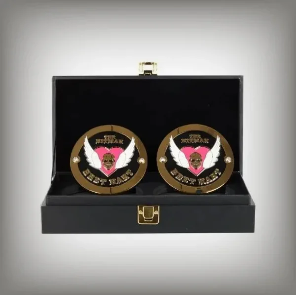 WWE Bret Hart Side Plates Championship Title Box Set