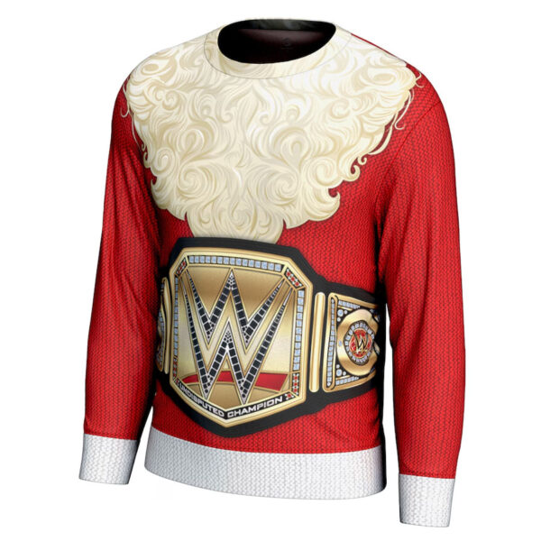 Men's ProSphere Red Santa Undisputed Champion Holiday Sweater - Red