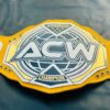 ACW Interborough Championship Replica – Vibrant Yellow Leather Edition. - Image 3