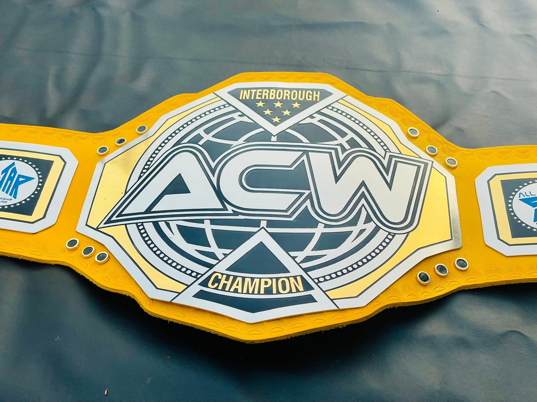 ACW Interborough Championship Replica – Vibrant Yellow Leather Edition - Image 3
