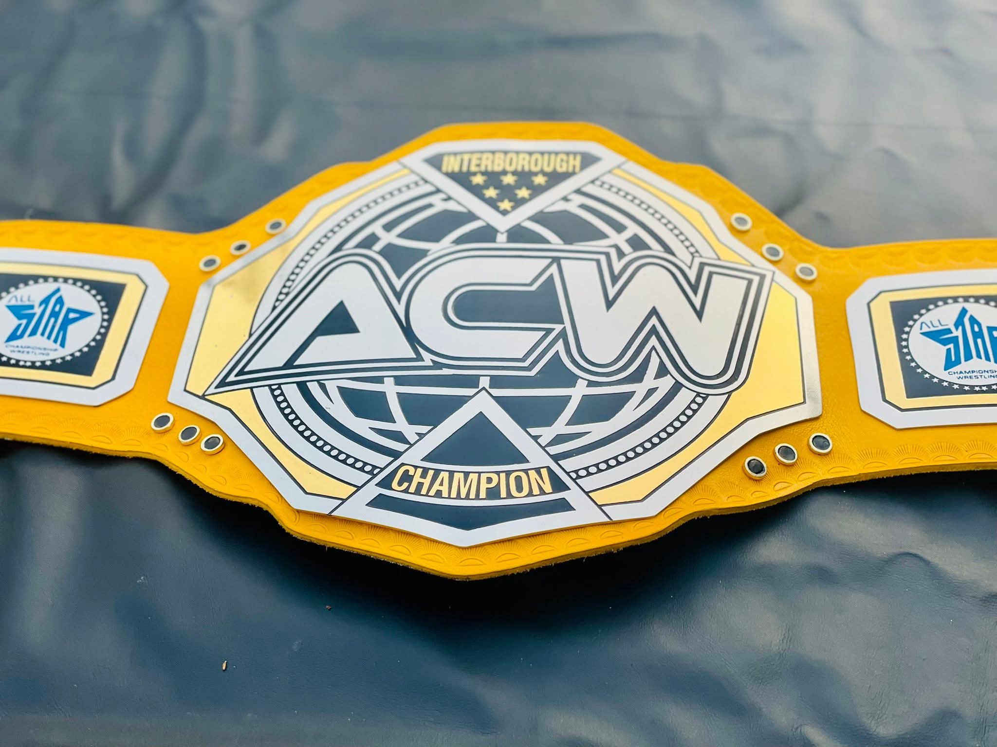 ACW Interborough Championship Replica – Vibrant Yellow Leather Edition