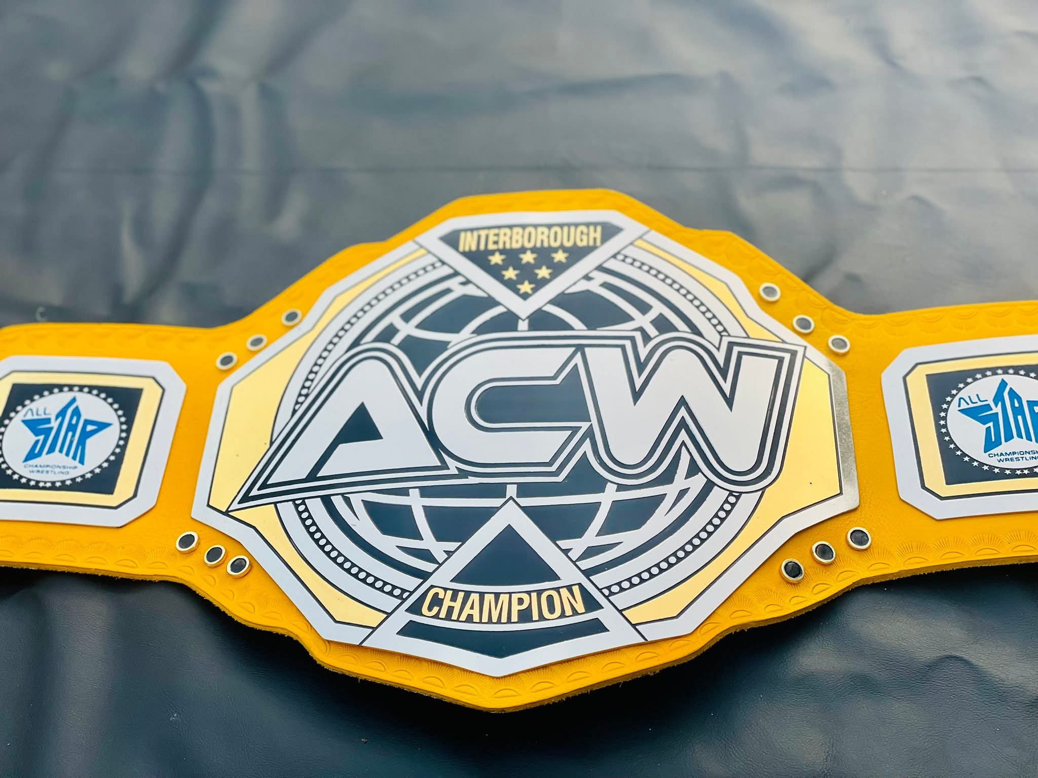 ACW Interborough Championship Replica – Vibrant Yellow Leather Edition - Image 6