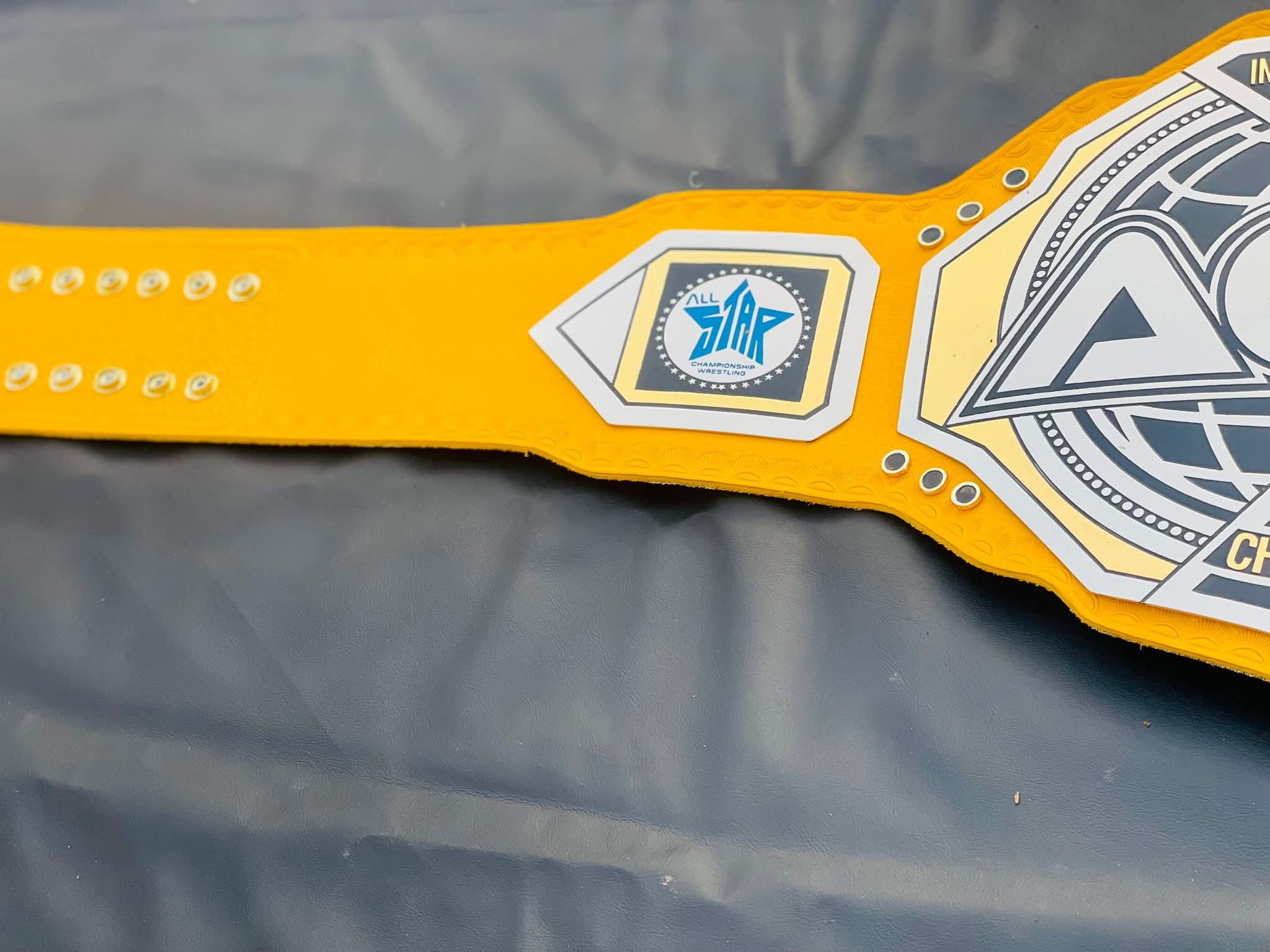 ACW Interborough Championship Replica – Vibrant Yellow Leather Edition - Image 4