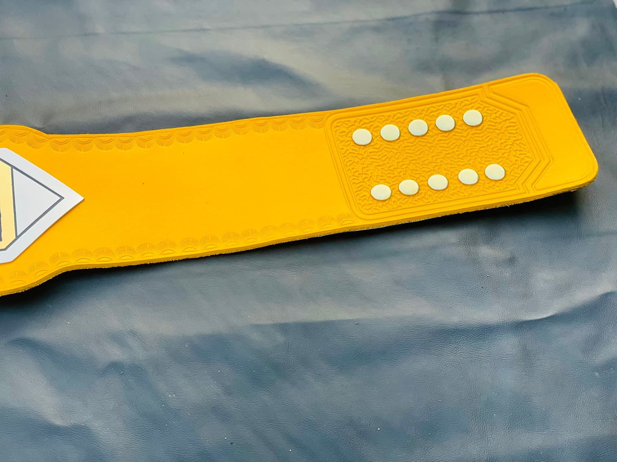 ACW Interborough Championship Replica – Vibrant Yellow Leather Edition - Image 2