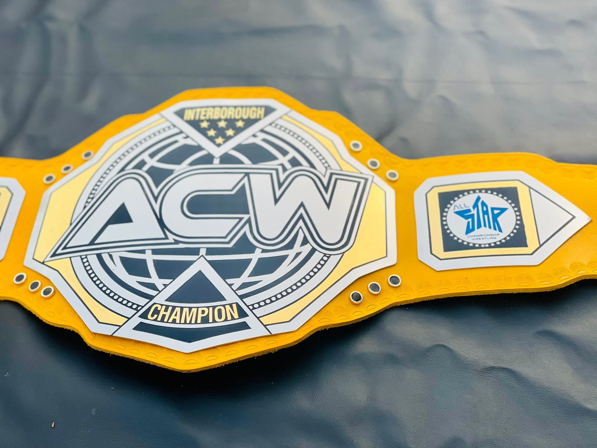 ACW Interborough Championship Replica – Vibrant Yellow Leather Edition - Image 7