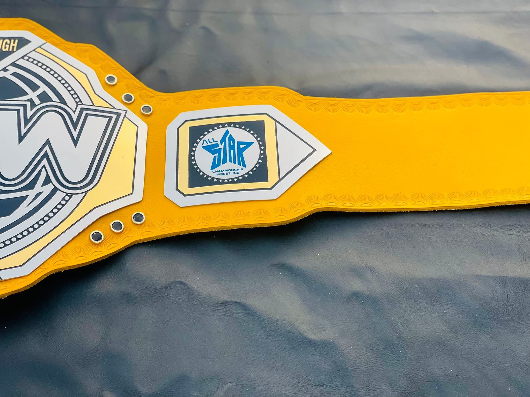 ACW Interborough Championship Replica – Vibrant Yellow Leather Edition - Image 5