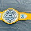 ACW Interborough Championship Replica – Vibrant Yellow Leather Edition. - Image 8