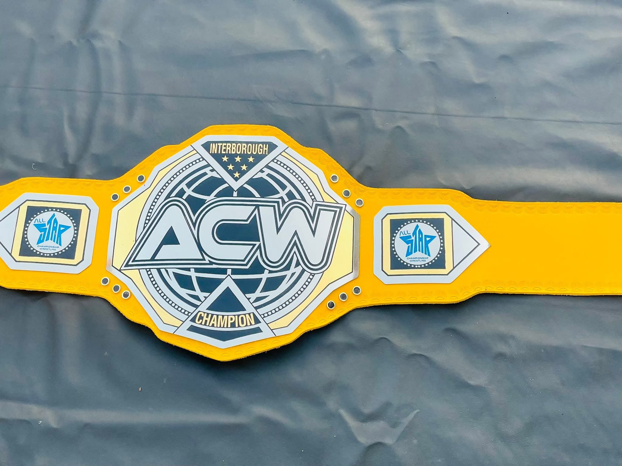 ACW Interborough Championship Replica – Vibrant Yellow Leather Edition - Image 8