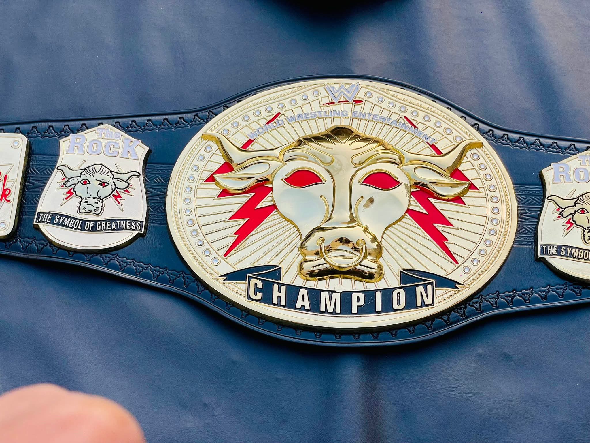 WWE The Rock "Brahma Bull" Signature Championship. - Image 7