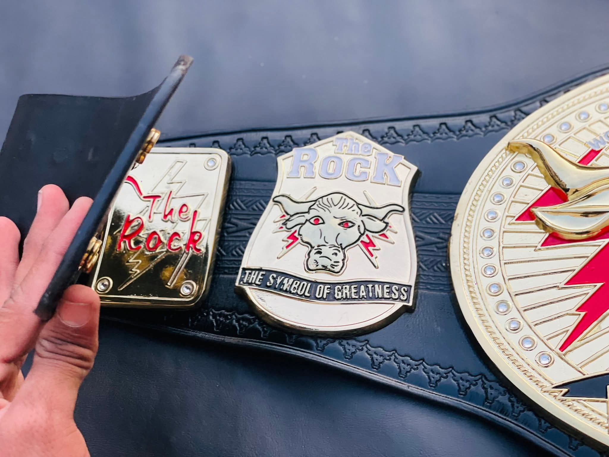 WWE The Rock "Brahma Bull" Signature Championship. - Image 2