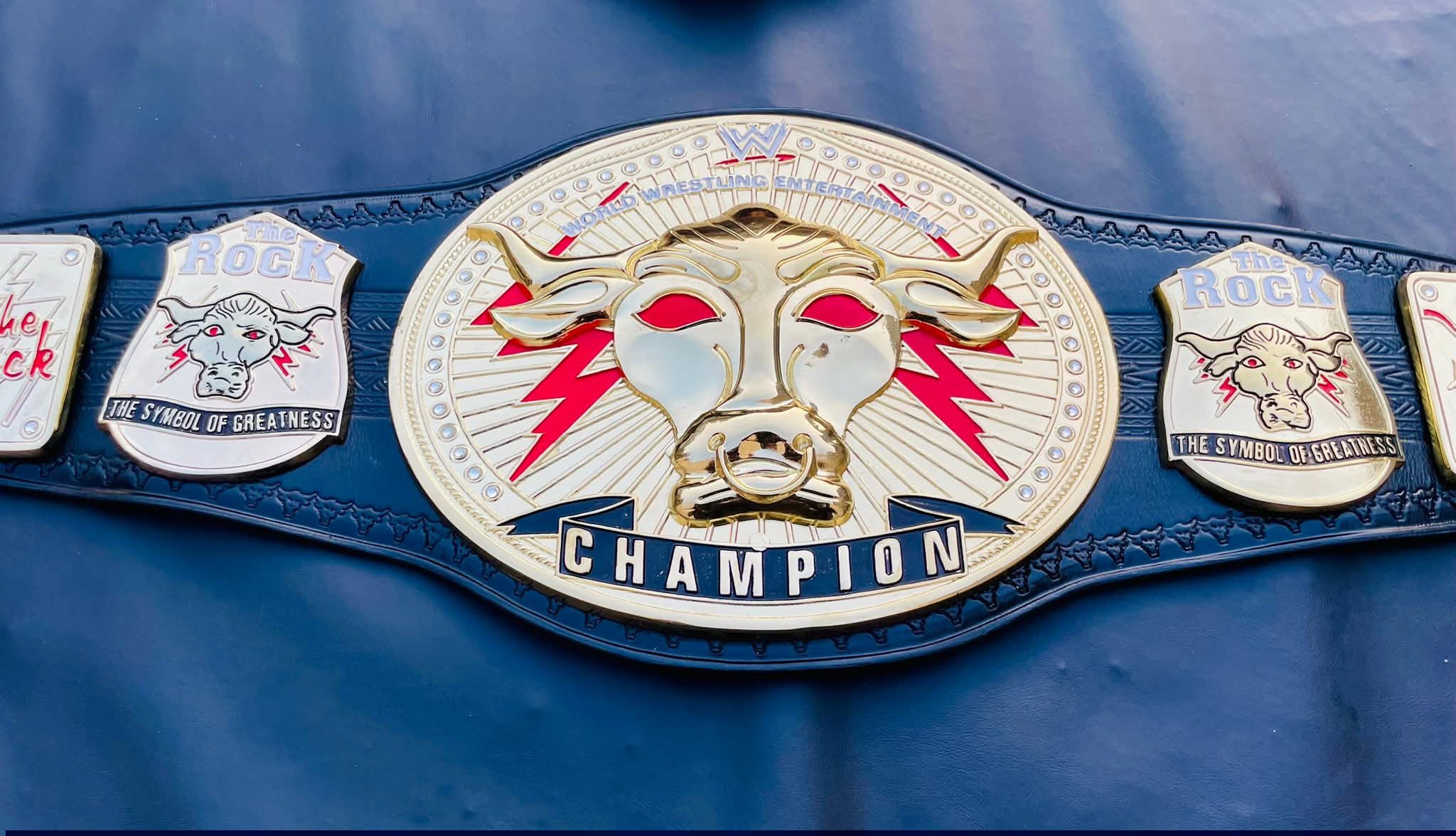 WWE The Rock "Brahma Bull" Signature Championship.