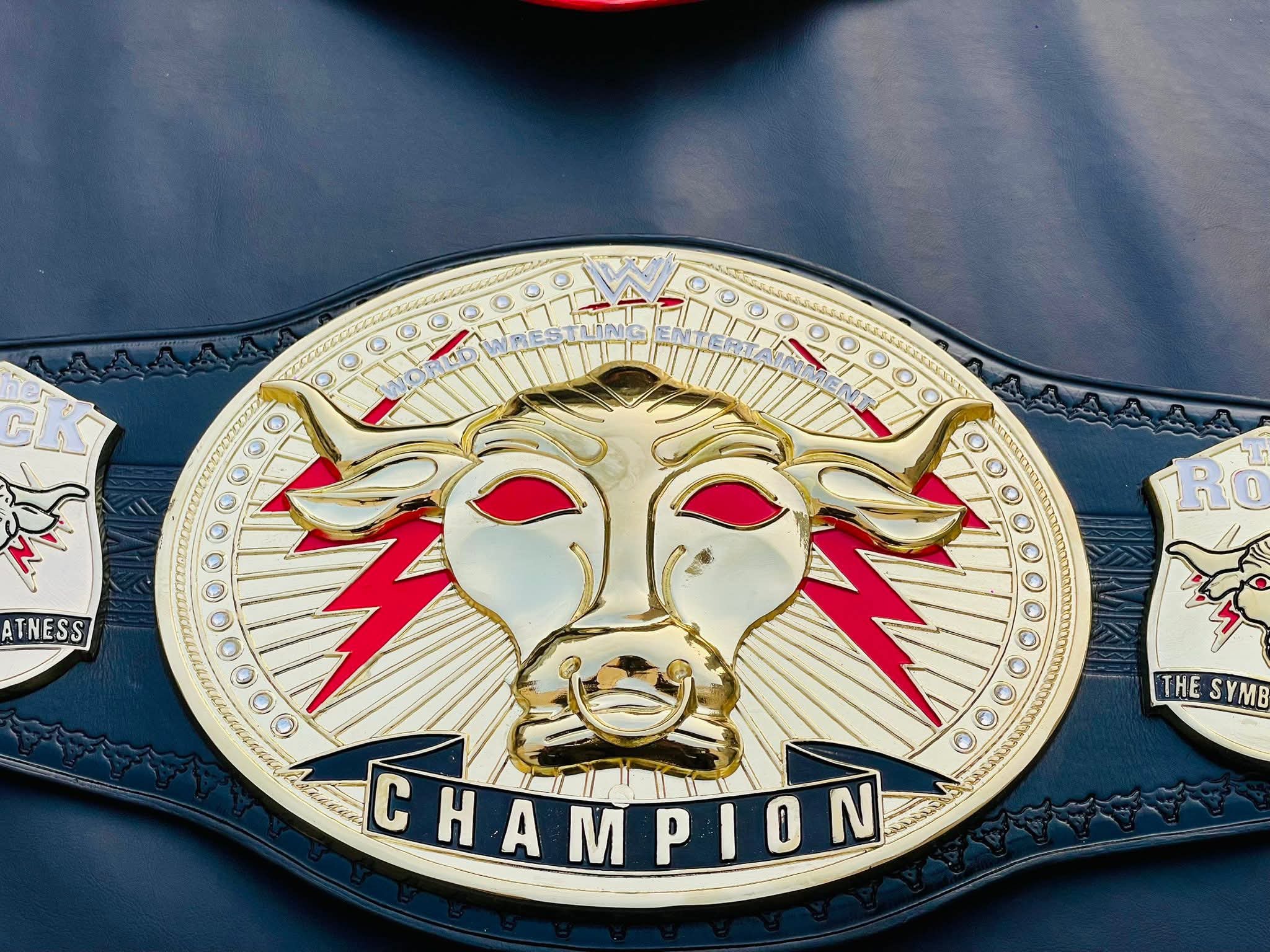 WWE The Rock "Brahma Bull" Signature Championship. - Image 6
