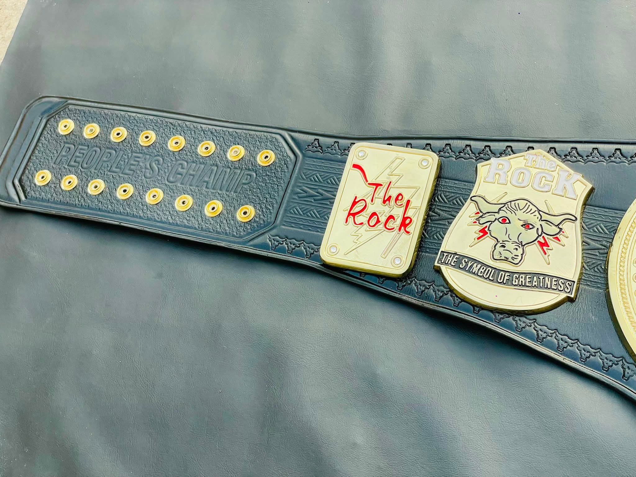 WWE The Rock "Brahma Bull" Signature Championship. - Image 9