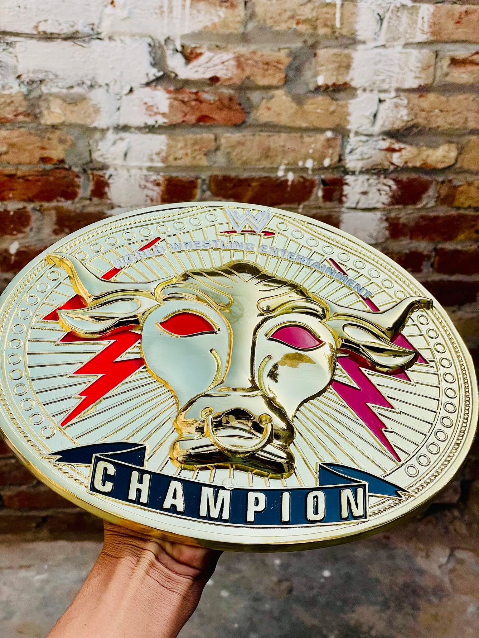 WWE The Rock "Brahma Bull" Signature Championship. - Image 13