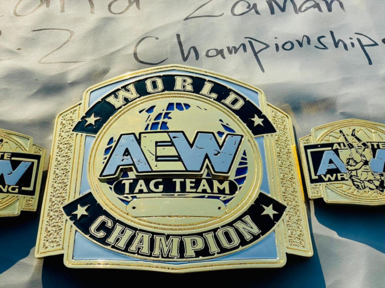 AEW World Tag Team Championship Replica Belt (Custom Nameplate Edition) - Image 10