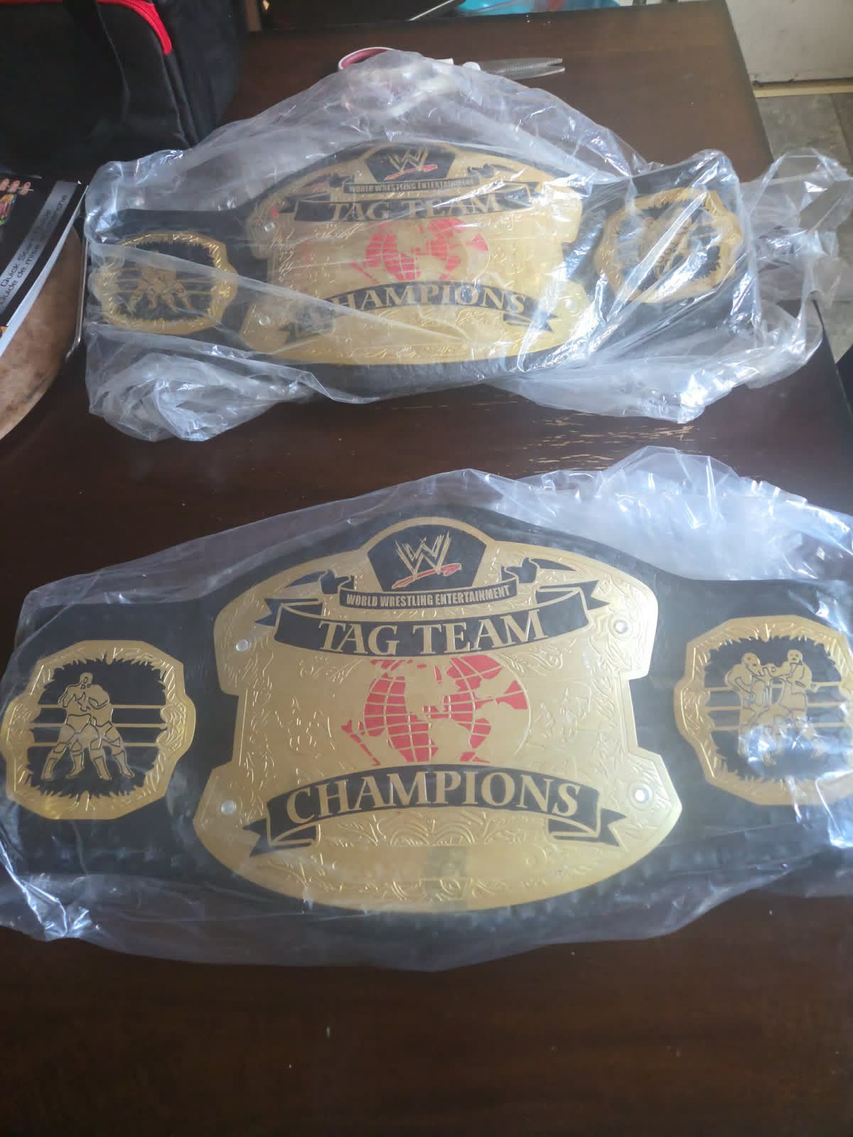 WWE World Tag Team Championship Replica Belt – Brass 2MM - Image 2