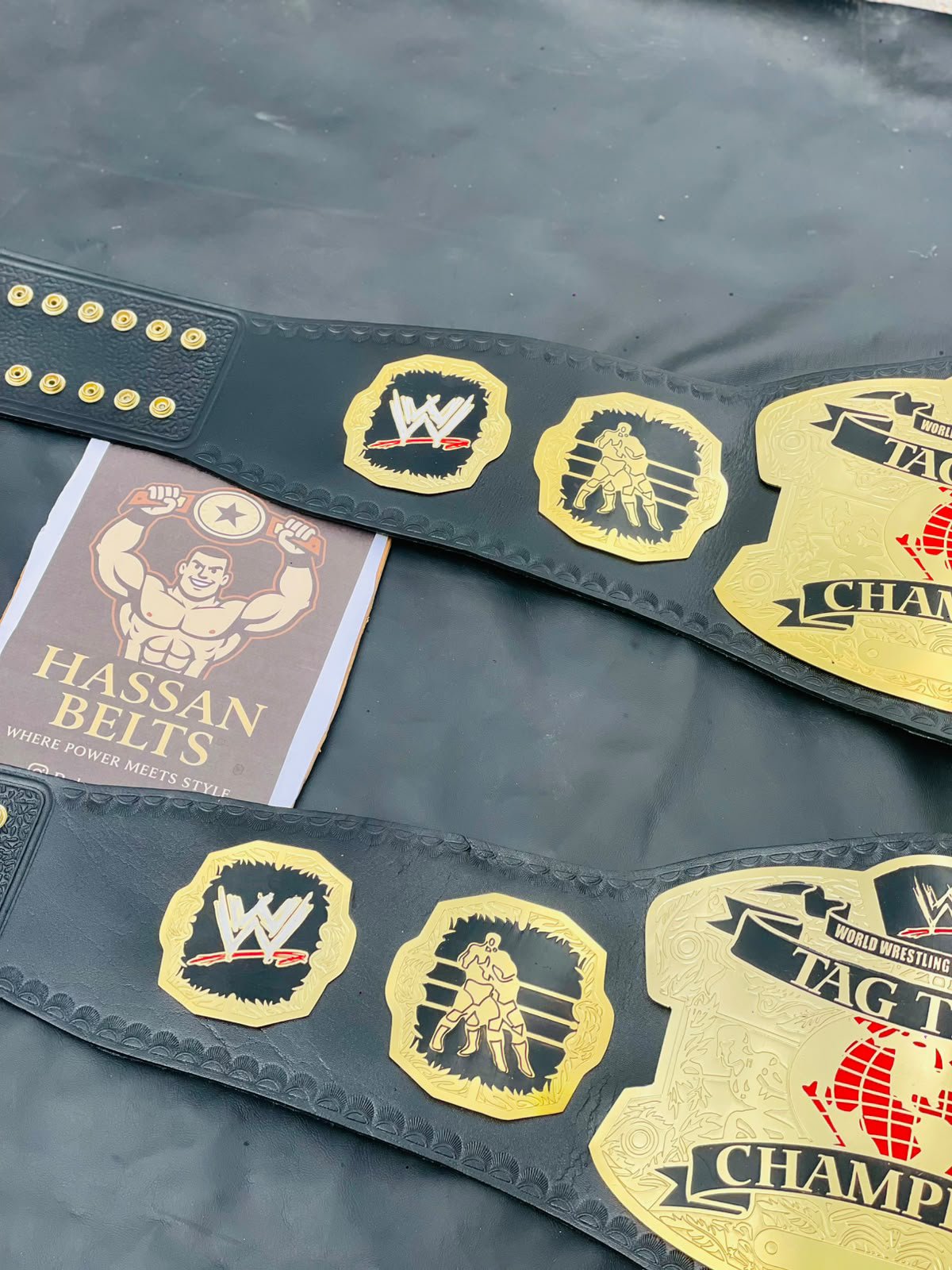 WWE World Tag Team Championship Replica Belt – Brass 2MM - Image 12
