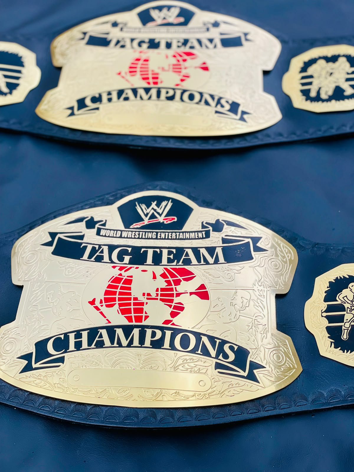 WWE World Tag Team Championship Replica Belt – Brass 2MM - Image 4
