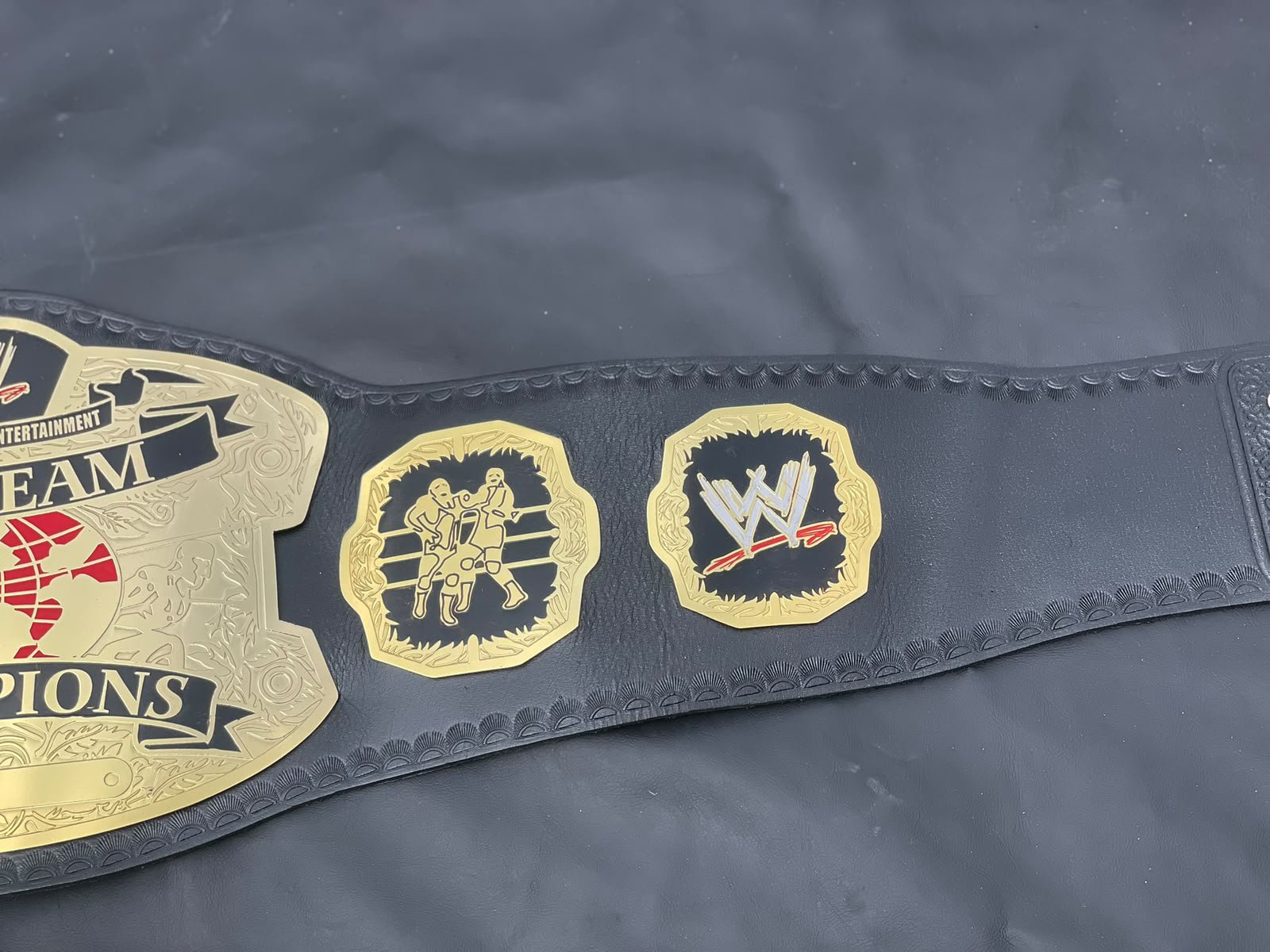 WWE World Tag Team Championship Replica Belt – Brass 2MM - Image 9