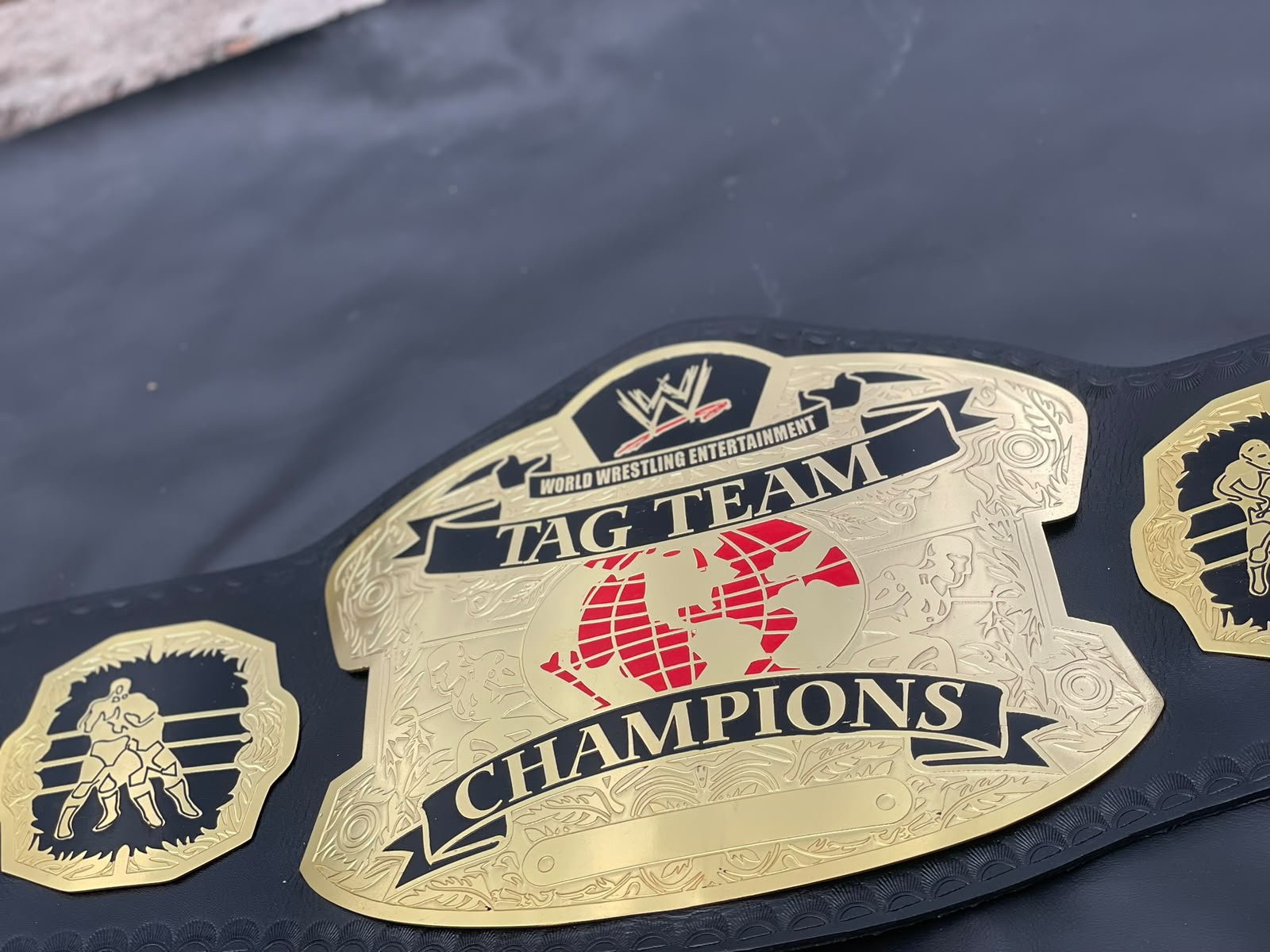 WWE World Tag Team Championship Replica Belt – Brass 2MM - Image 6