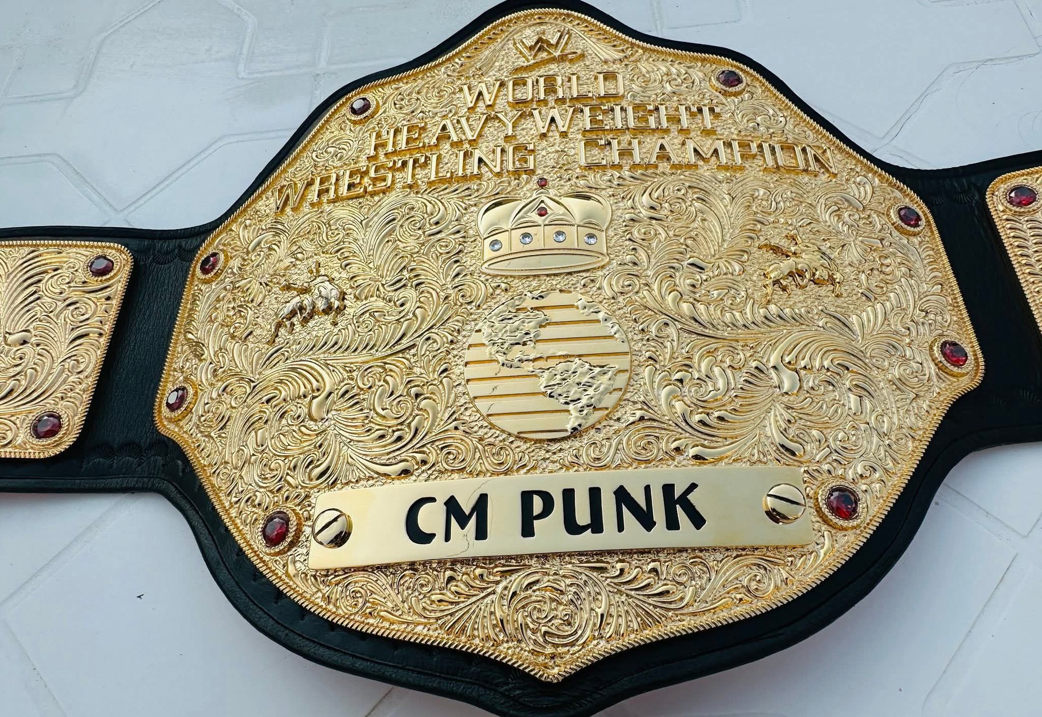 The WCW/WWE "Big Gold" World Heavyweight Championship Belt.