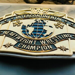 WWF Intercontinental Championship Replica Belt White Strap - 4mm Zinc SD Quality