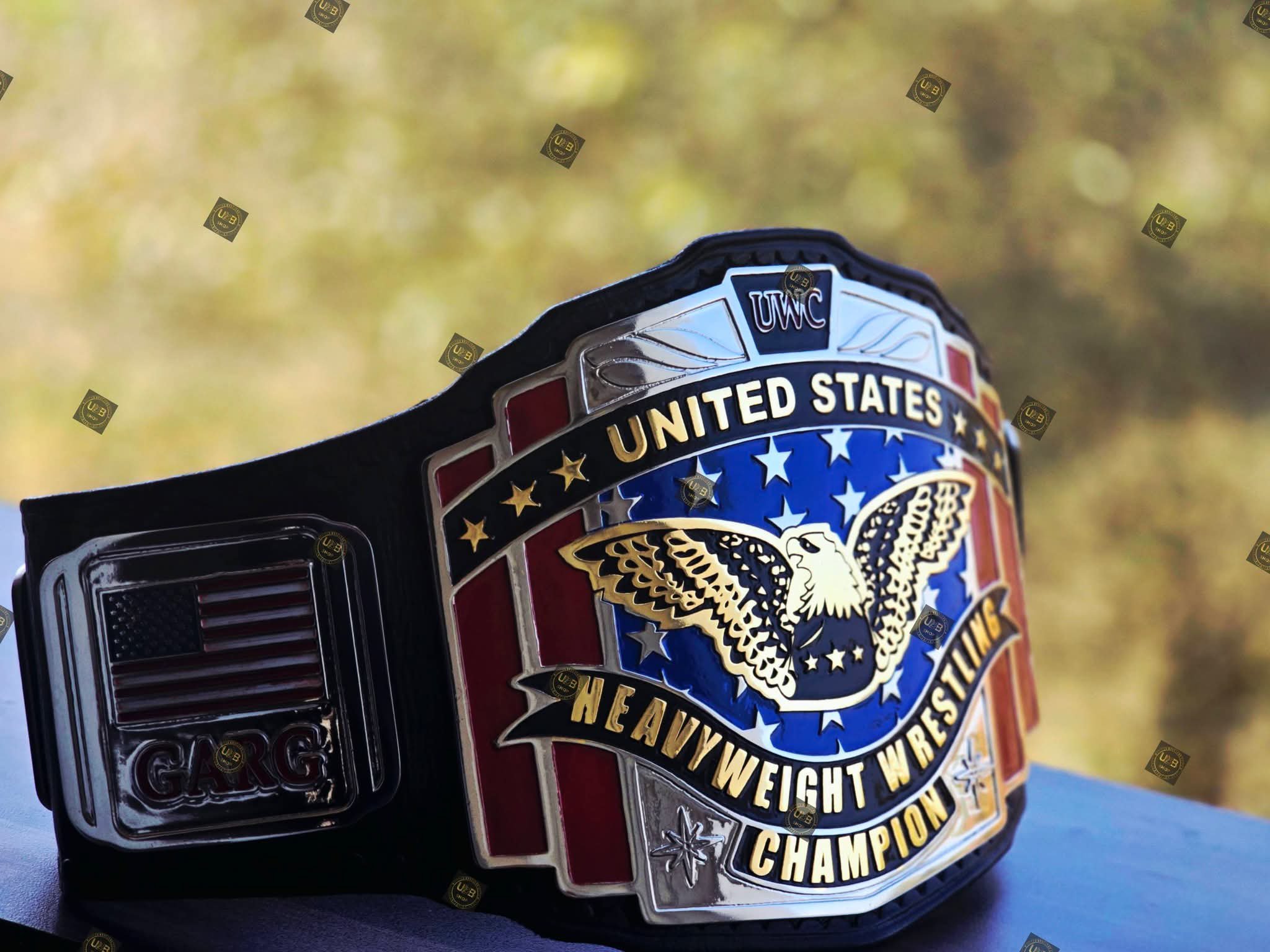 UWC United States Heavyweight Wrestling Championship Belt – 4mm Zinc SD Version - Image 9