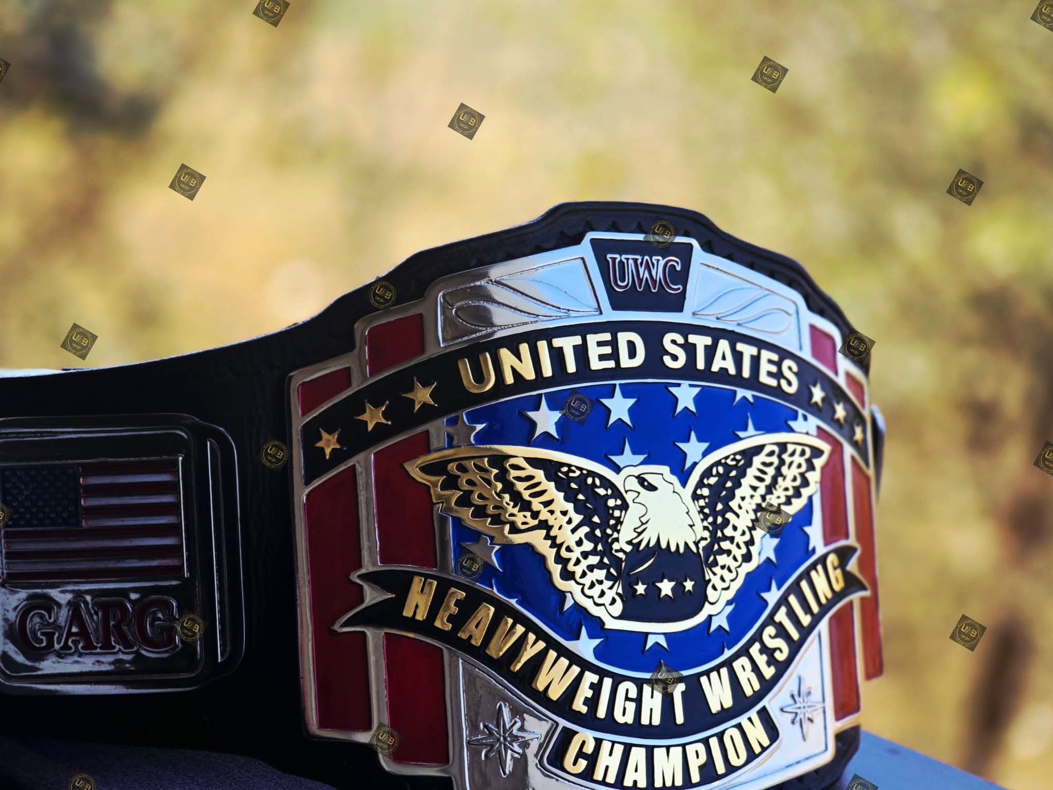 UWC United States Heavyweight Wrestling Championship Belt – 4mm Zinc SD Version - Image 6