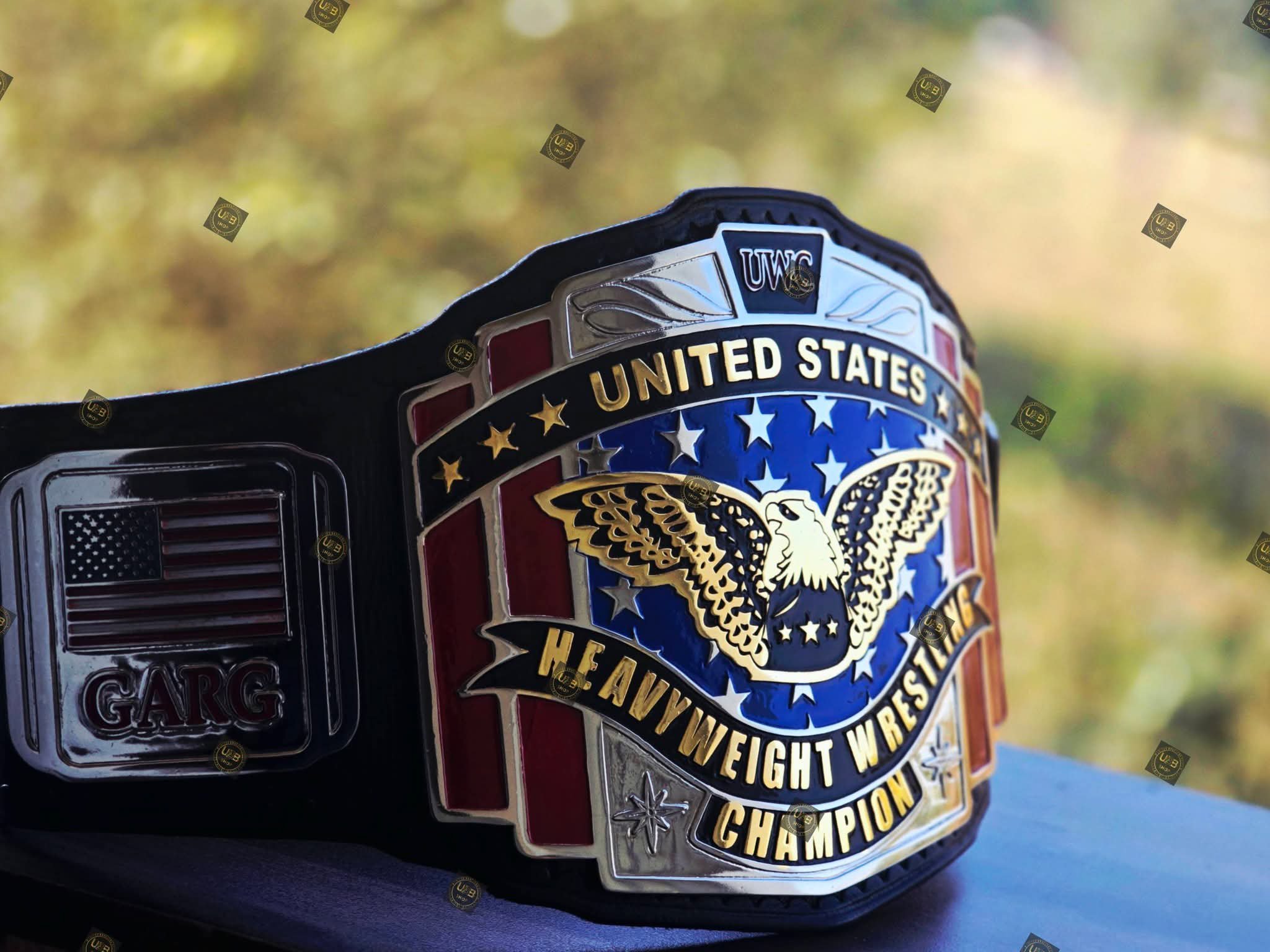 UWC United States Heavyweight Wrestling Championship Belt – 4mm Zinc SD Version - Image 12