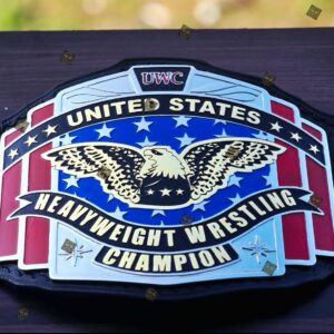 UWC United States Heavyweight Wrestling Championship Belt – 4mm Zinc SD Version