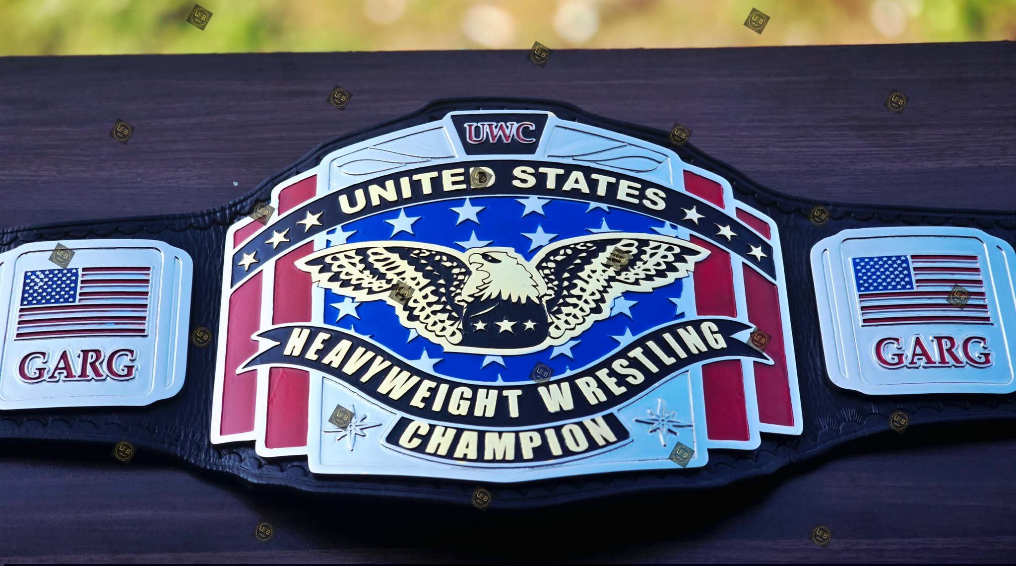 UWC United States Heavyweight Wrestling Championship Belt – 4mm Zinc SD Version
