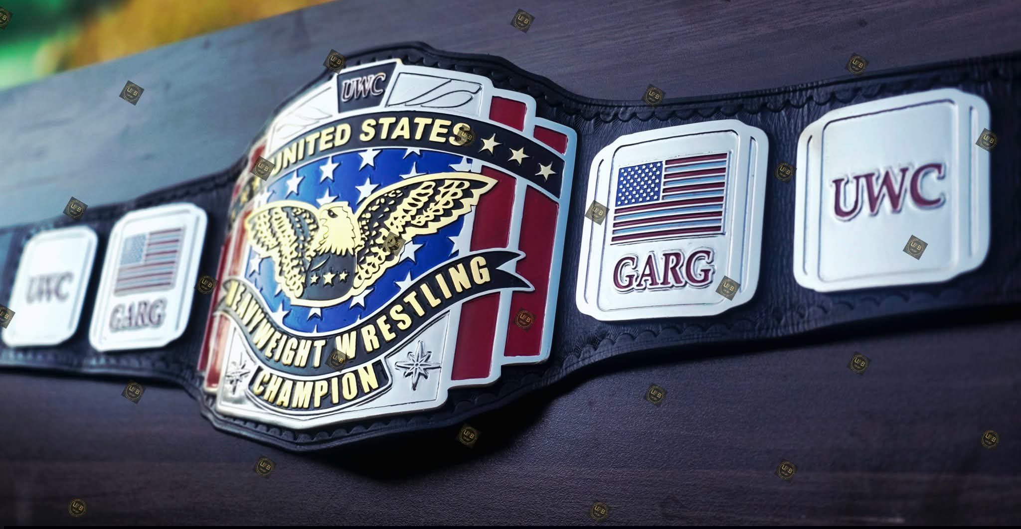 UWC United States Heavyweight Wrestling Championship Belt – 4mm Zinc SD Version - Image 7
