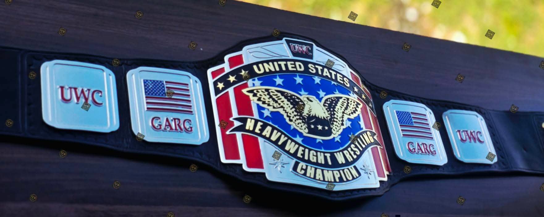 UWC United States Heavyweight Wrestling Championship Belt – 4mm Zinc SD Version - Image 3