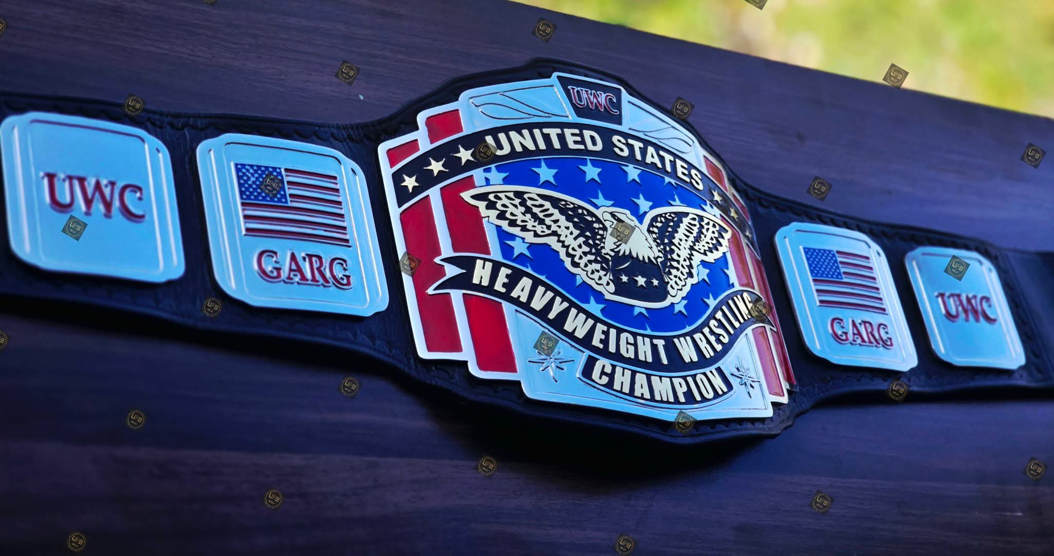 UWC United States Heavyweight Wrestling Championship Belt – 4mm Zinc SD Version - Image 8