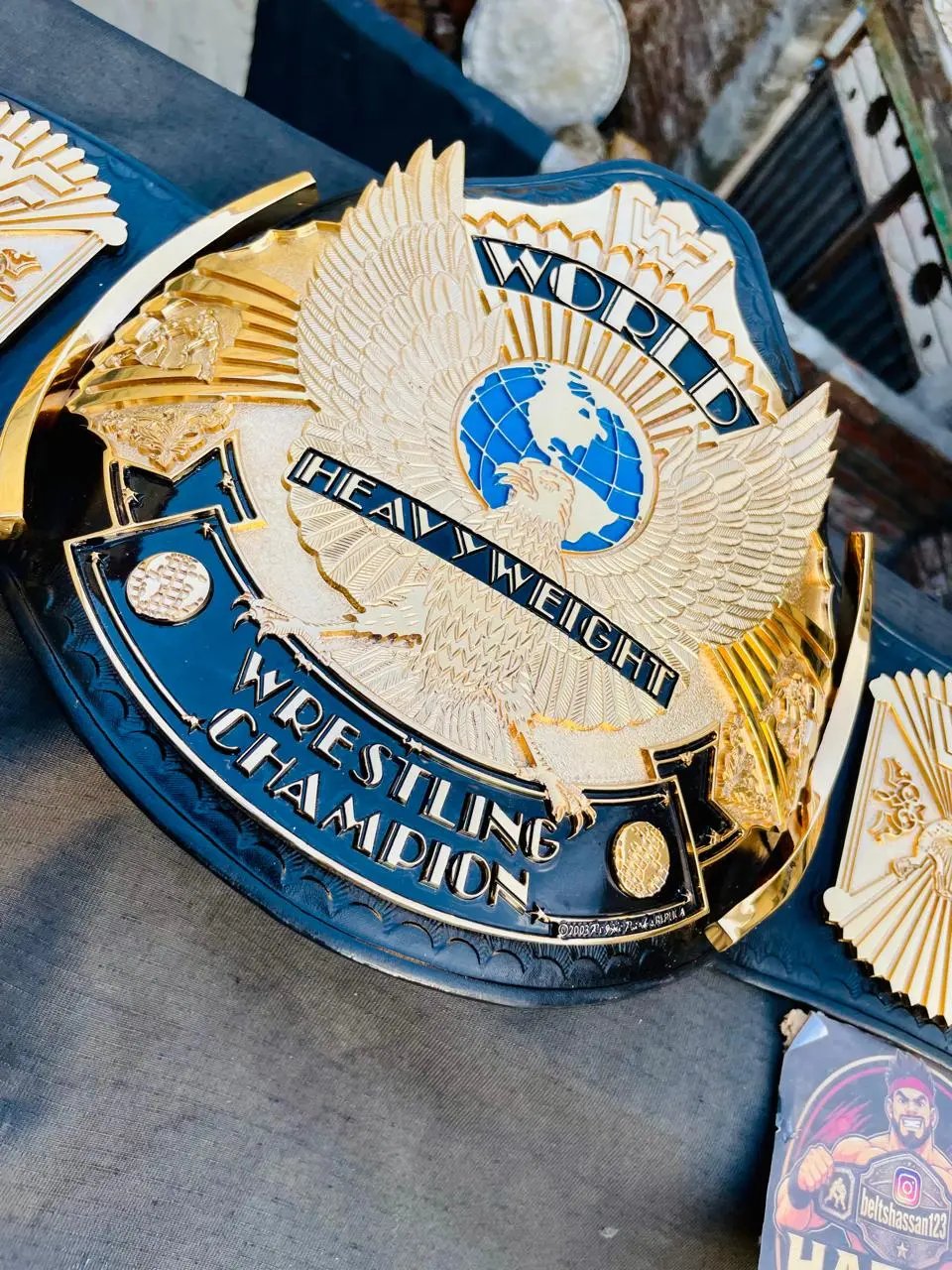 WWF Winged Eagle Championship Belt (Premium 4mm CNC Edition) - Image 8