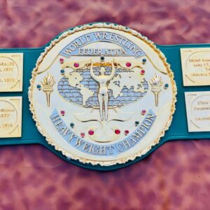 WWF "Big Green" Heavyweight Championship Belt (4mm Stacked Plates)