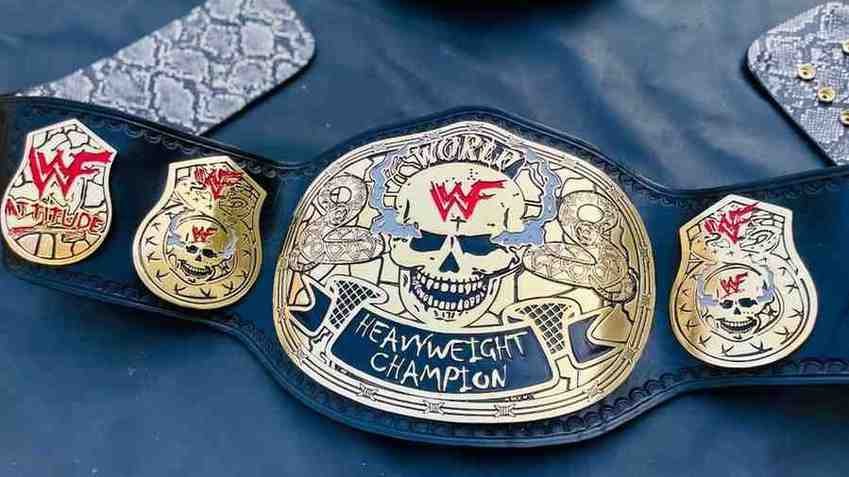 WWF "Smokin' Skull" Heavyweight Championship Replica Belt - Image 7