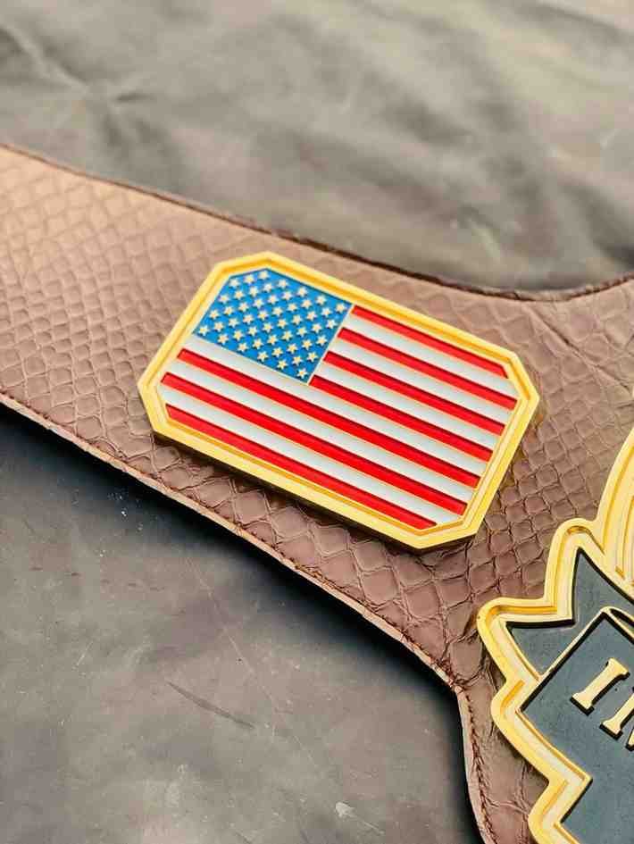 Custom 4mm CNC Championship Belt - "Lucha Con Confianza Immigration Law" - Image 5