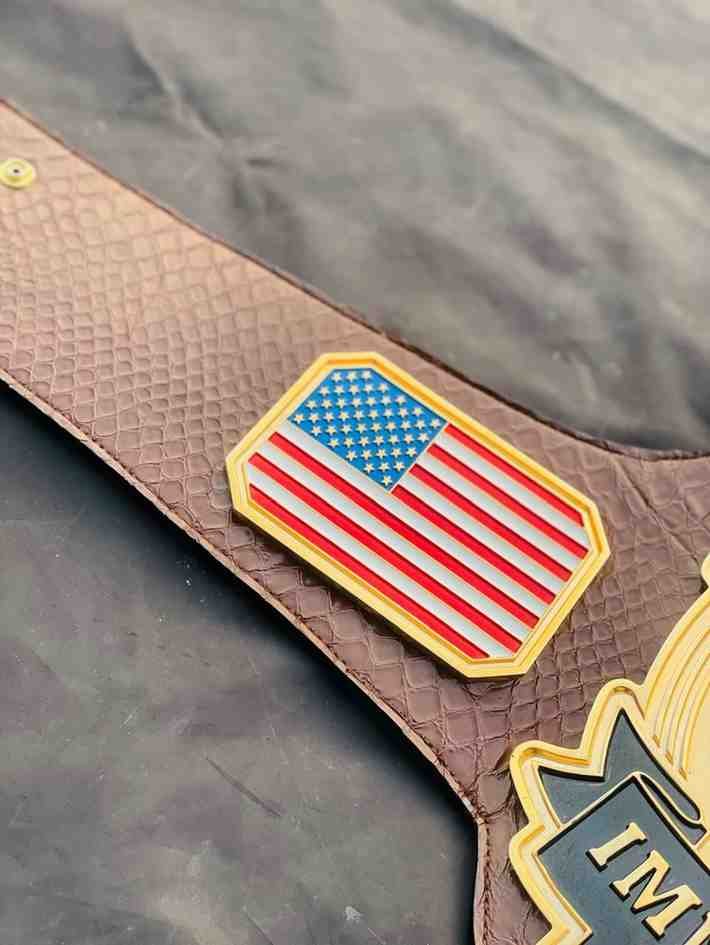 Custom 4mm CNC Championship Belt - "Lucha Con Confianza Immigration Law" - Image 7