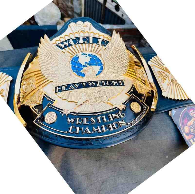 WWF Wing Eagle 4mm CNC Handmade Texture 24k Gold Championship Belt - Image 6
