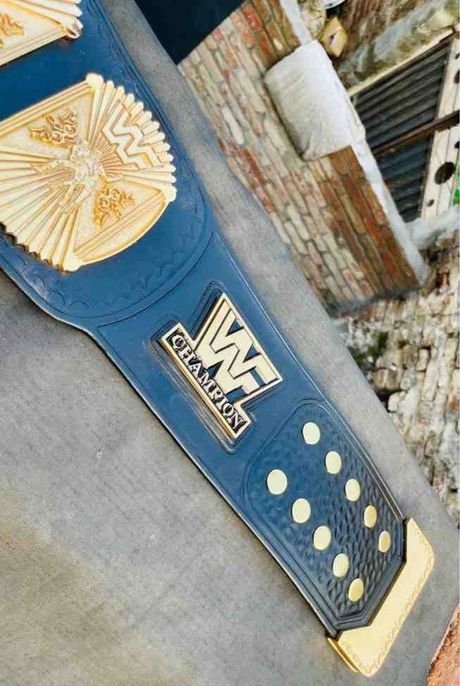 WWF Wing Eagle 4mm CNC Handmade Texture 24k Gold Championship Belt - Image 5