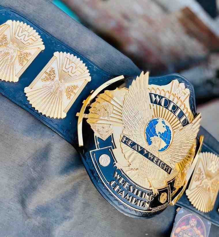 WWF Wing Eagle 4mm CNC Handmade Texture 24k Gold Championship Belt