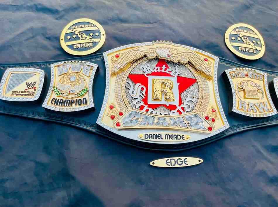 Custom 24k Gold "Rated R" Spinner Championship Belt - Image 2